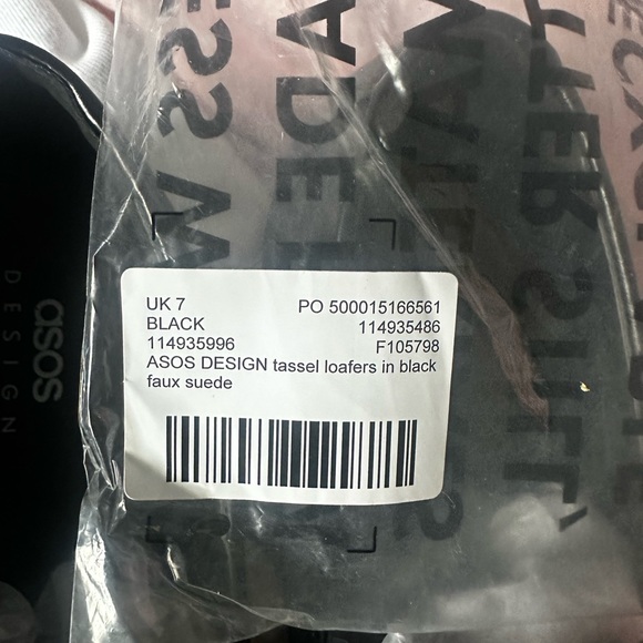 ASOS TASSEL SUADE LOAFERS SZ 7 NWT - Picture 5 of 5